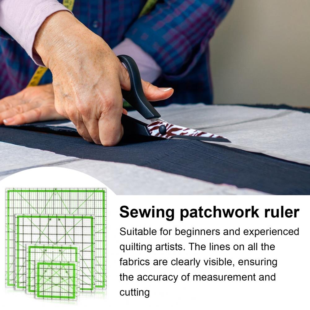 Quilting Ruler Square - 4Pcs Acrylic Quilting Ruler 4.5/6/9.5/12.5-Inch Square