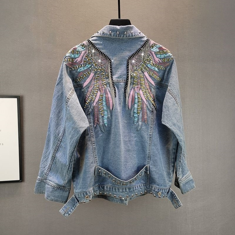 Sewing Jackets - 2024 New AutumnFashion Rivet Woman Denim
