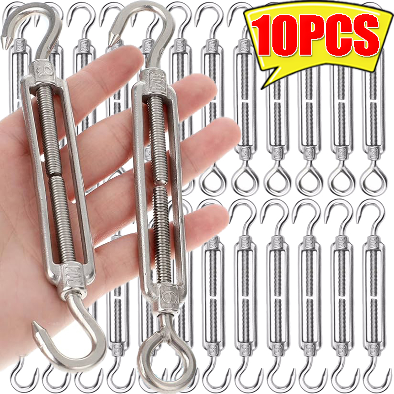 Hook Eye Fastener - 10/1PCS Stainless Steel Hook and Eye