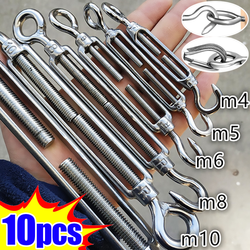 Hook Eye Fastener - 10/1pcs Stainless Steel Hook and Eye