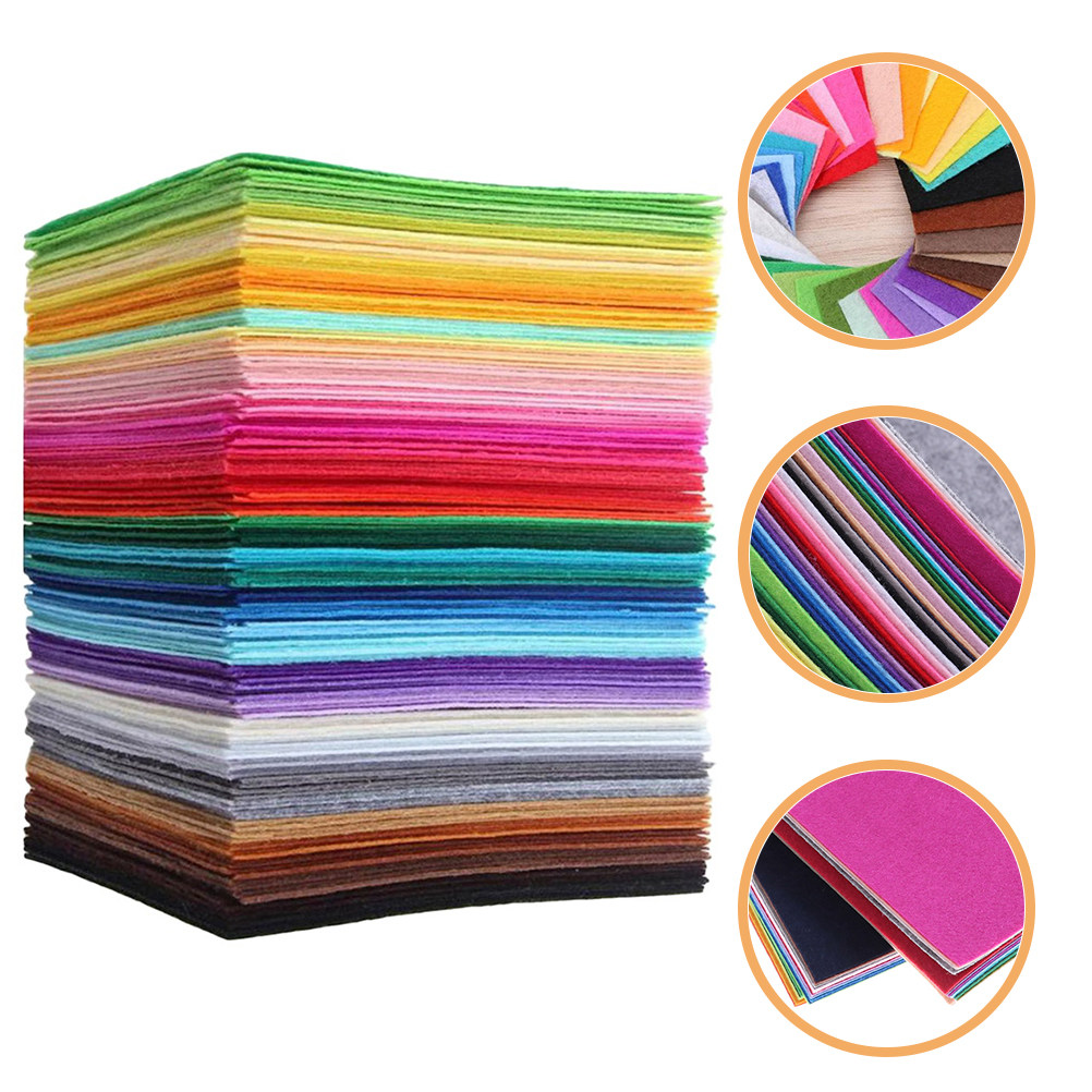 Is Sewing Textile Art - 40Pcs Vibrant Nonwoven Fabric Sheets 15x15cm