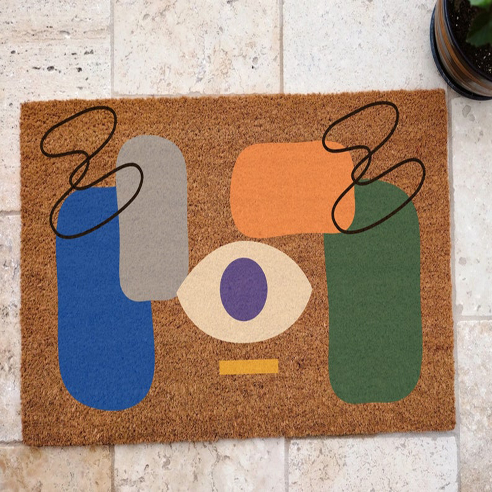 Century Textile & Sewing Supply Avenue C North Saskatoon Sk - Abstract Coir Doormat Mid Century Modern