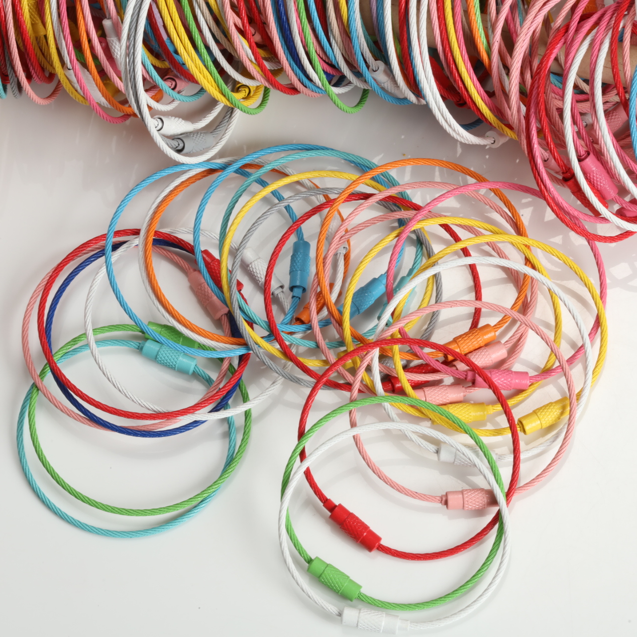 Sewing Art - Multicolor Paint Coated Steel Split Rings