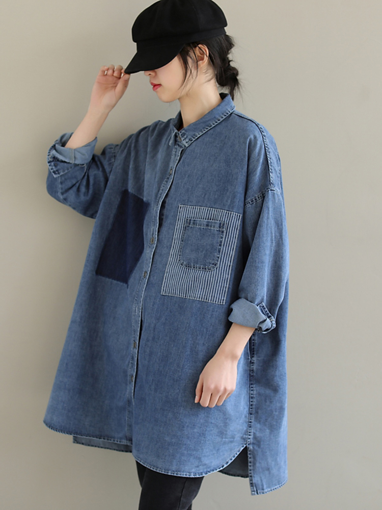 Spring Korean Style Denim Shir – обзор и цена Sewing Jackets