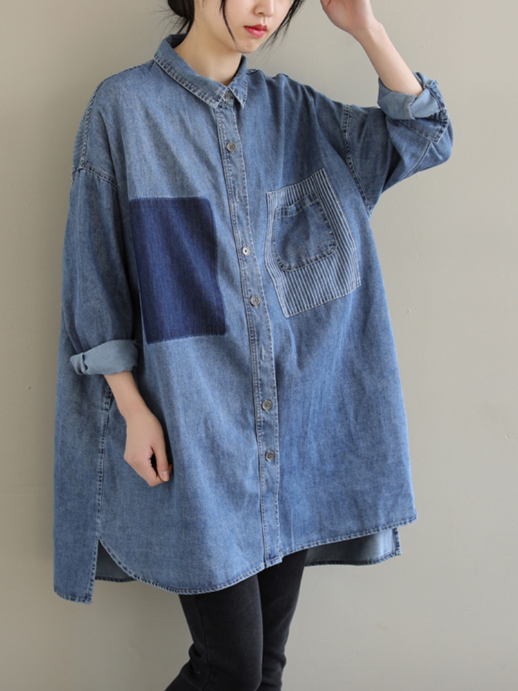 Spring Korean Style Denim Shir – обзор и цена Sewing Jackets
