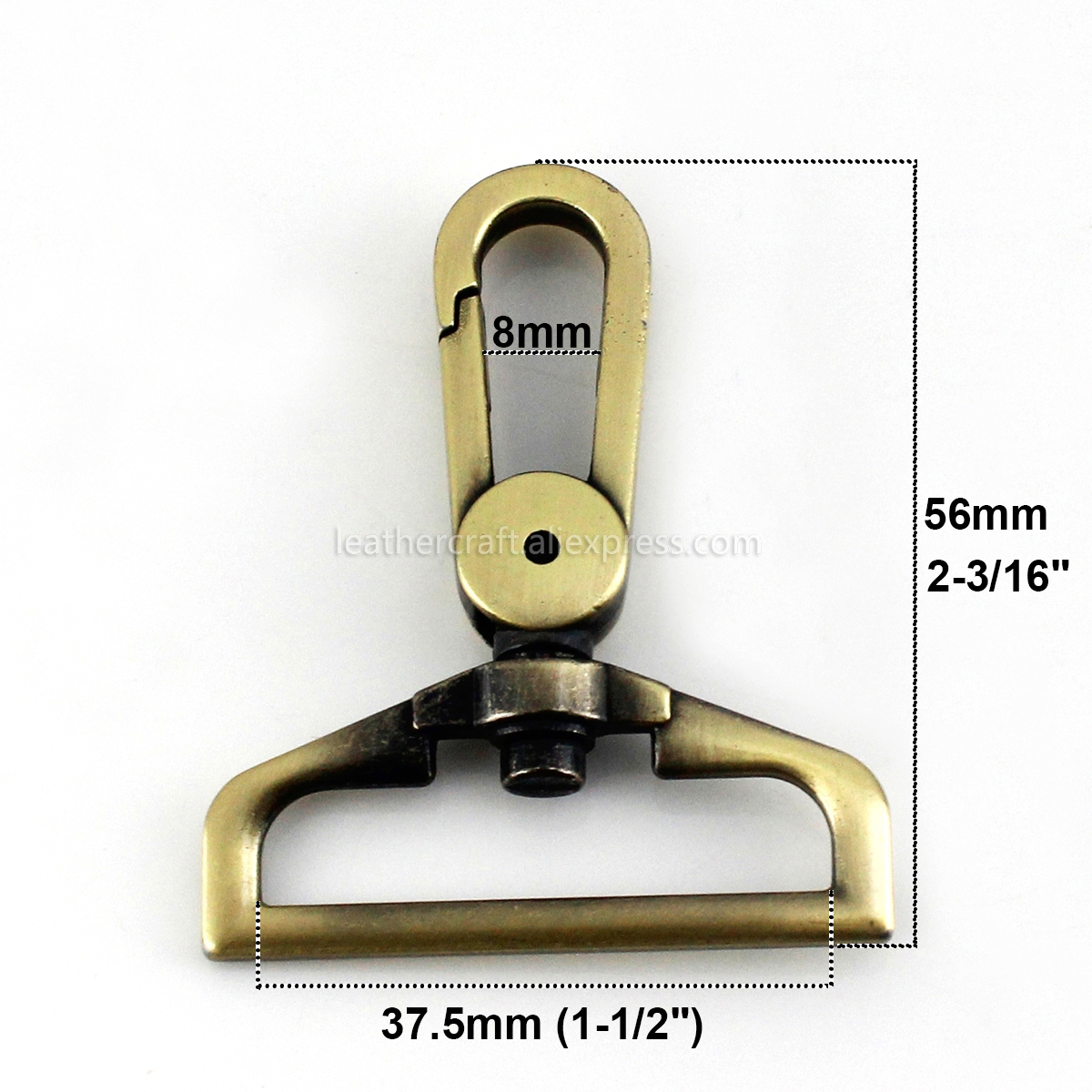 1pcs Metal 38mm D Ring Swivel  – обзор и цена Hook Eye Fastener
