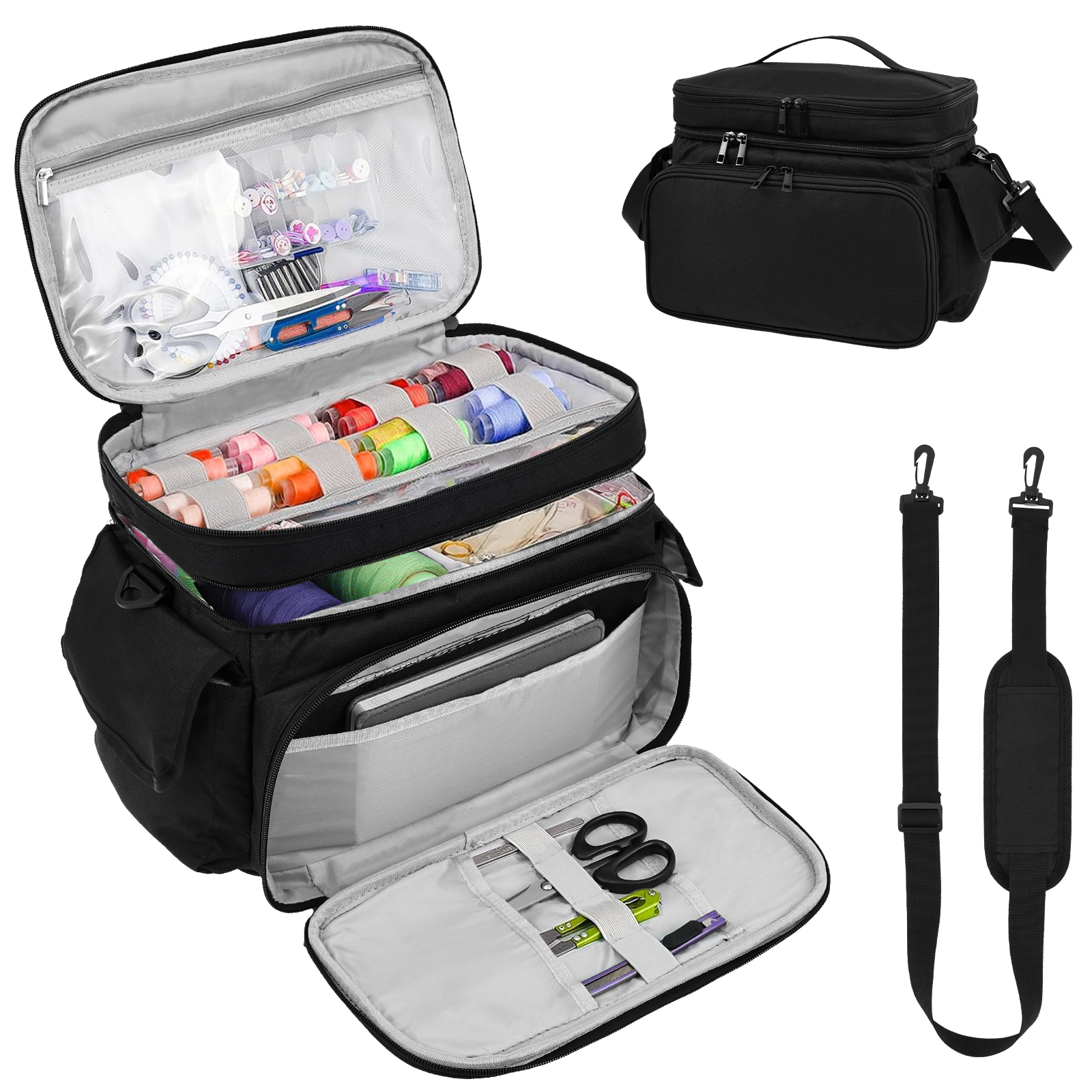 Large Sewing Bag Wool Knitting – обзор и цена Textile Sewing Kit