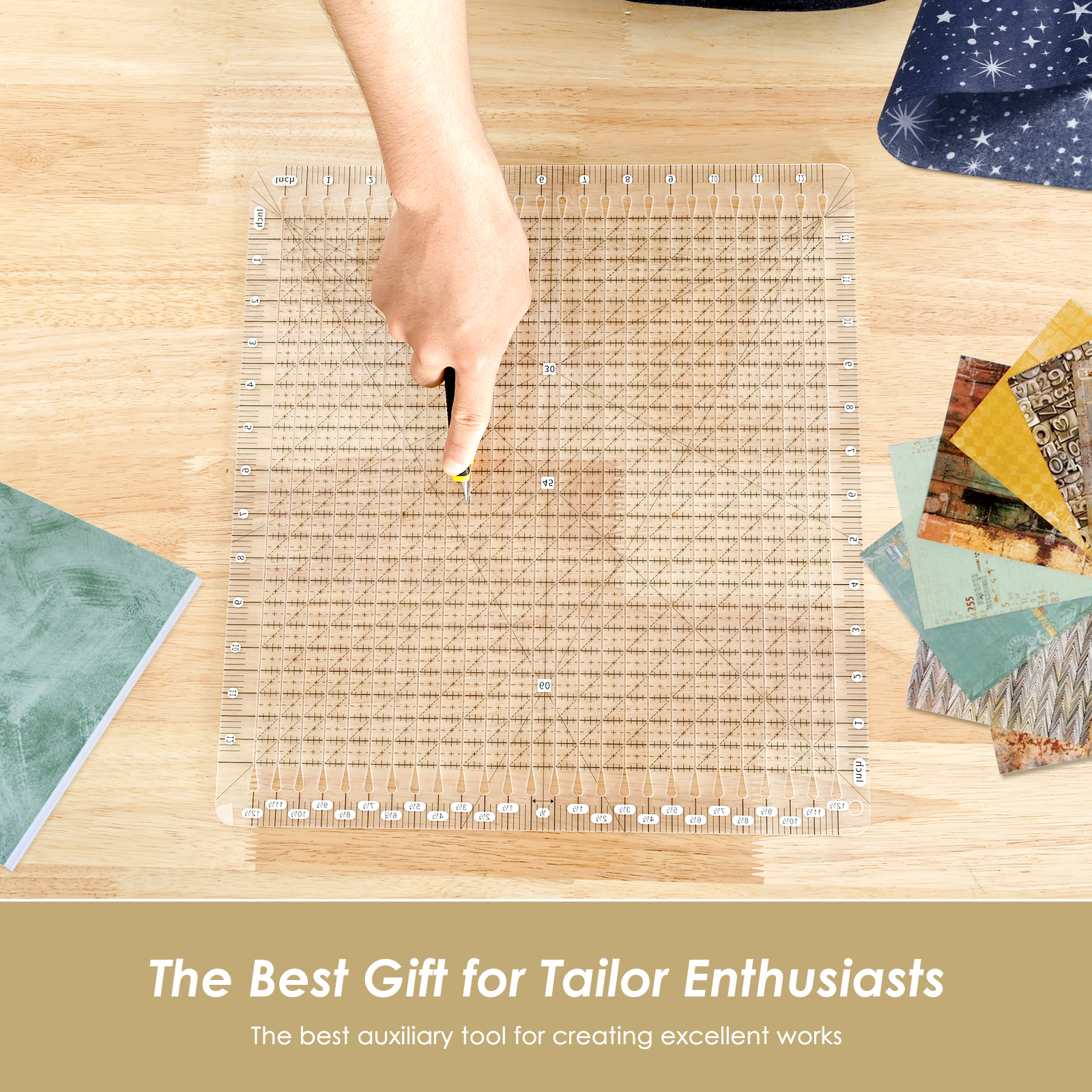 Quilting Ruler 12 x 12 Inches  – обзор и цена Quilting Ruler Square