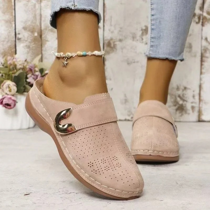 Women's solid-colored wedge sa – обзор и цена Velcro Sew On