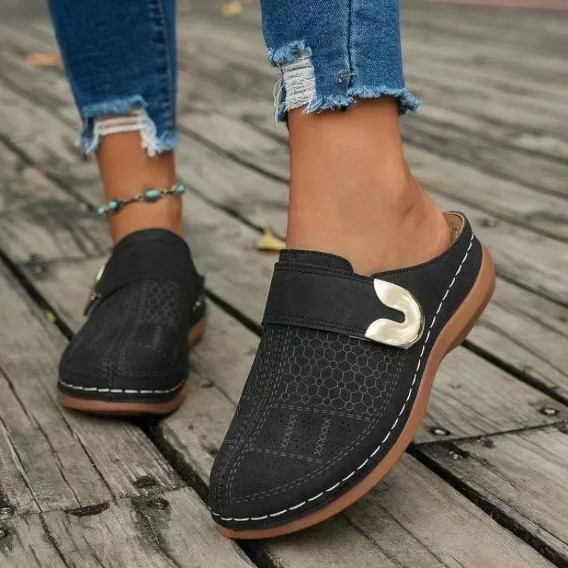 Women's solid-colored wedge sa – обзор и цена Velcro Sew On