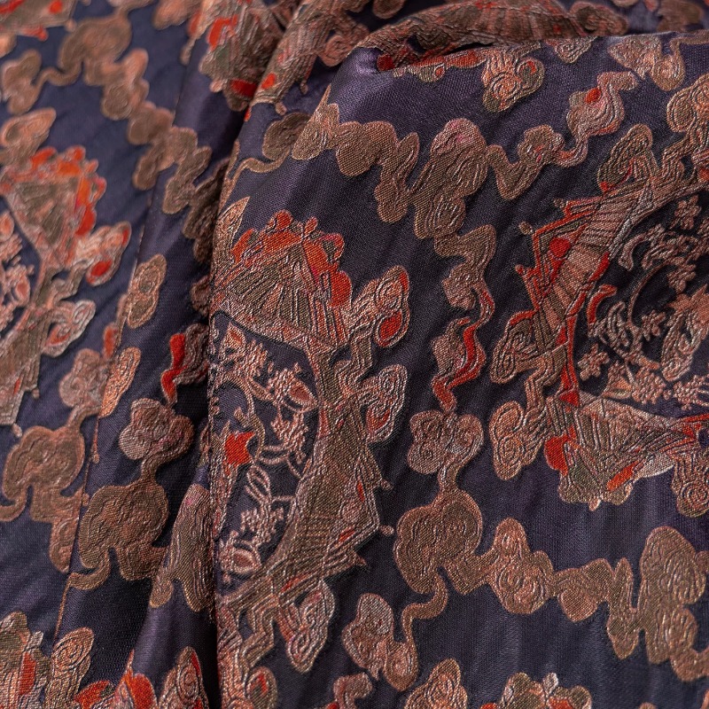 Purple Red Rayon Floral Jacqua – обзор и цена Sewing Fabric