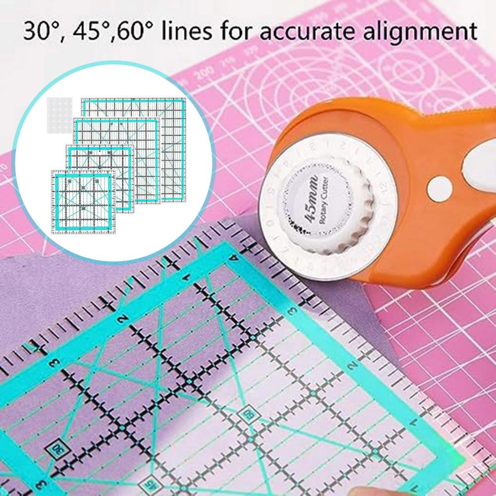 4Pcs Acrylic Quilting Ruler wi – обзор и цена Quilting Ruler Square