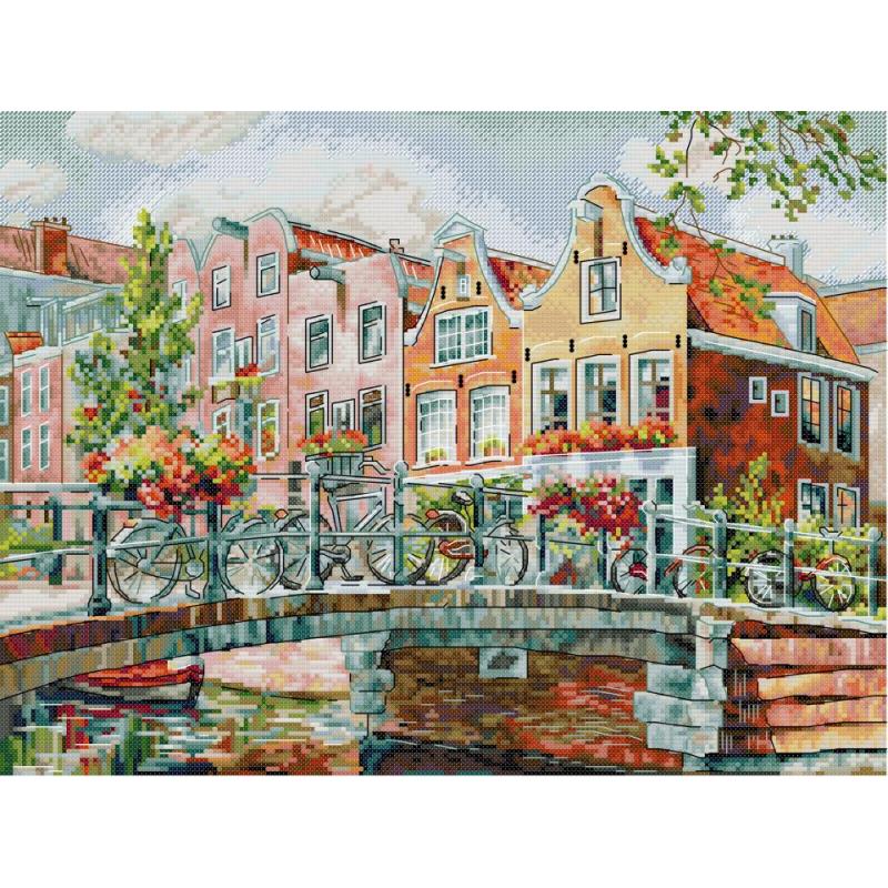 Amsterdam Canals Scenic Patter – обзор и цена Textile Sewing Patterns