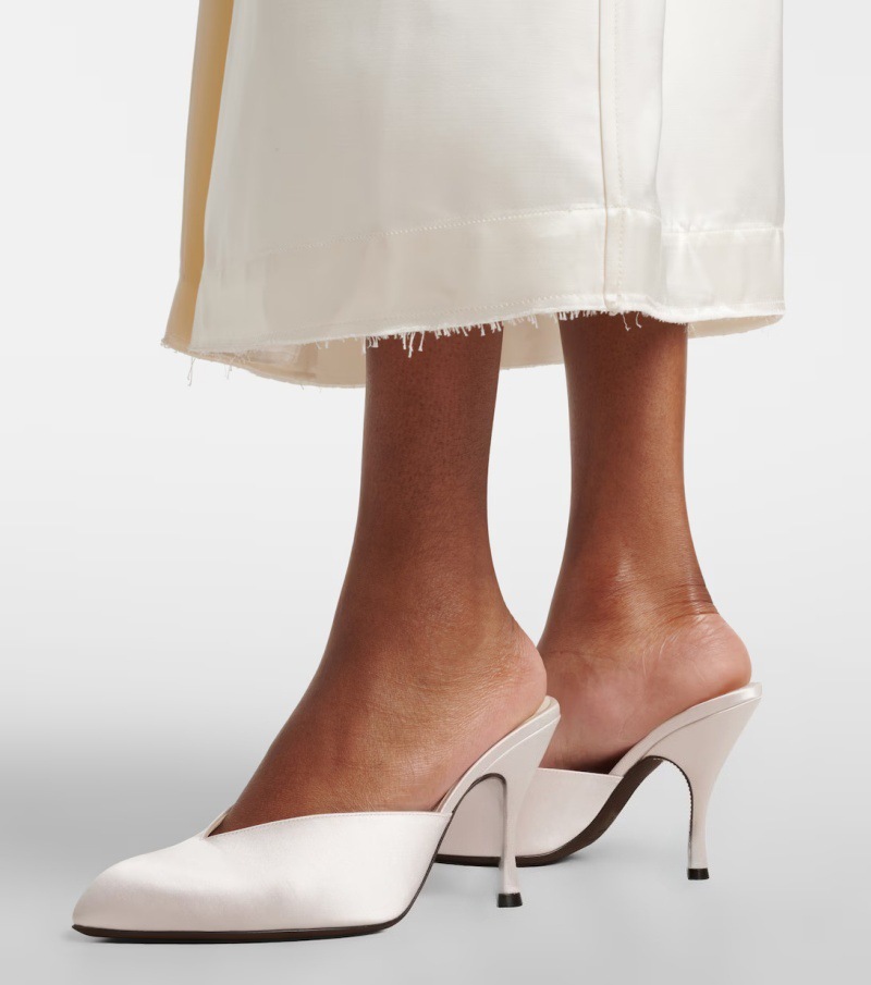 New Women Satin Mule Heels V C – обзор и цена Sewing New