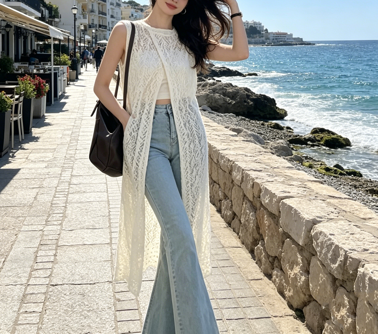 2026Boho Crochet Sleeveless Lo – обзор и цена Sewing Vest