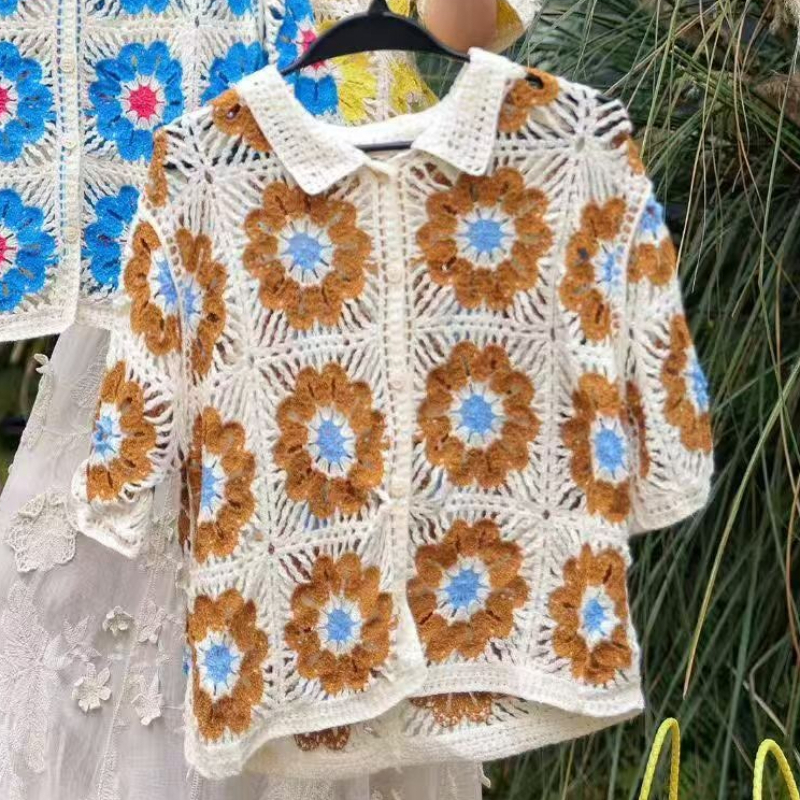 Granny Square Crochet Knit Pol – обзор и цена Sewing Jackets