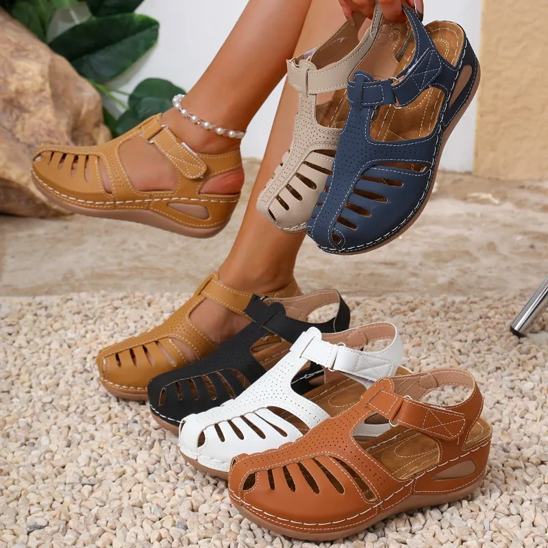 Women Closed Toe Fisherman San – обзор и цена Velcro Sew On