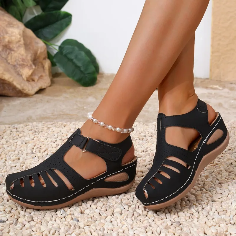Women Closed Toe Fisherman San – обзор и цена Velcro Sew On