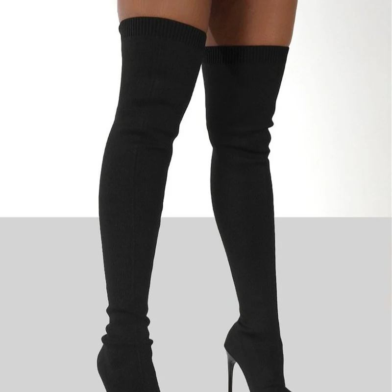 Women Autumn Over The Knee Boo – обзор и цена Sewing Knit