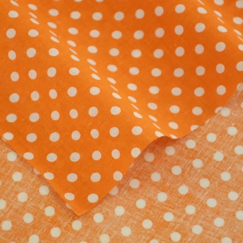 50X150CM White Orange Polka Do – обзор и цена Textile For Sewing