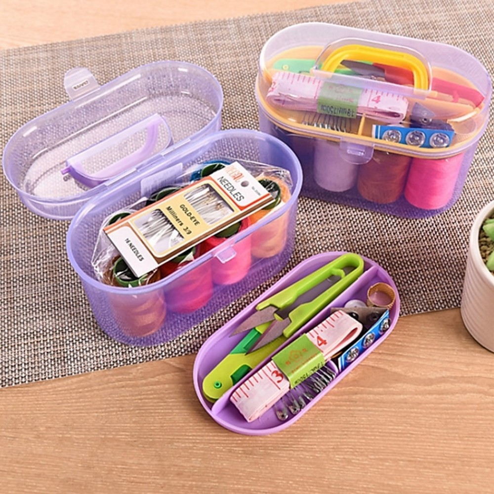 1Set Large Sewing Box Set Hous – обзор и цена Textile Sewing Kit