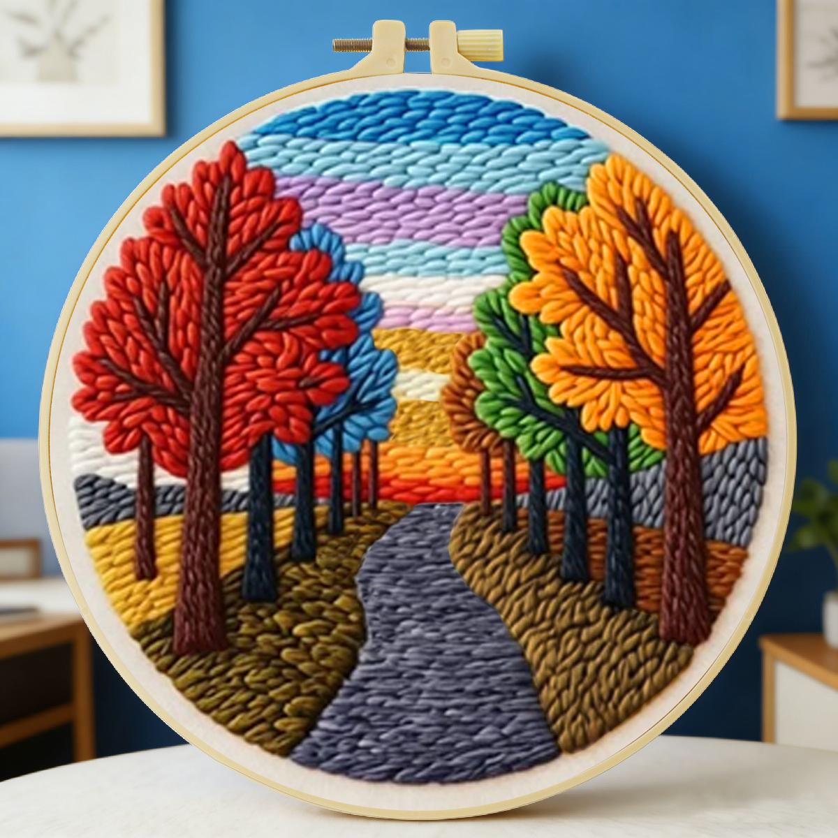 20X20CM/7.87inch Scenery punch – обзор и цена Is Sewing Textile Art