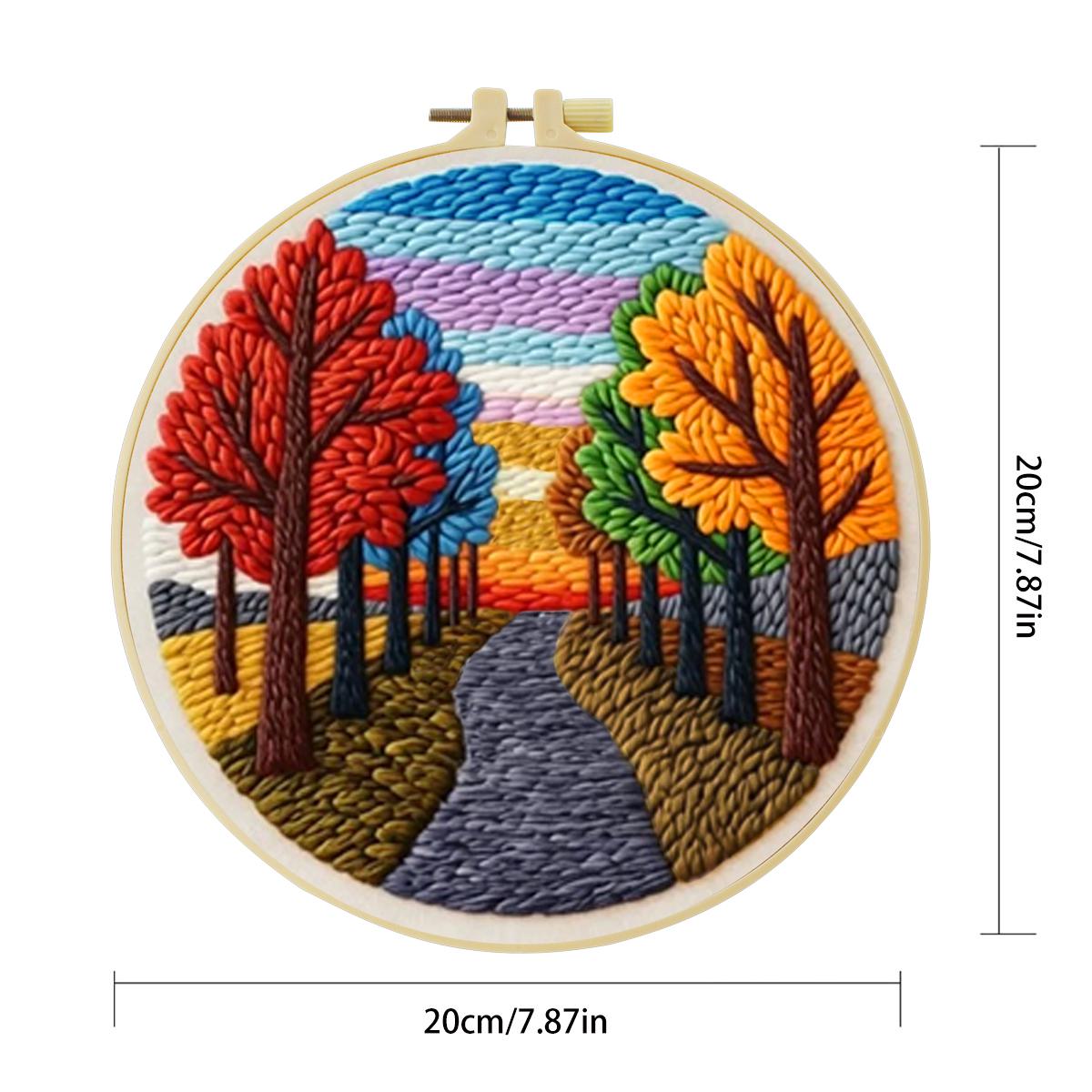 20X20CM/7.87inch Scenery punch – обзор и цена Is Sewing Textile Art