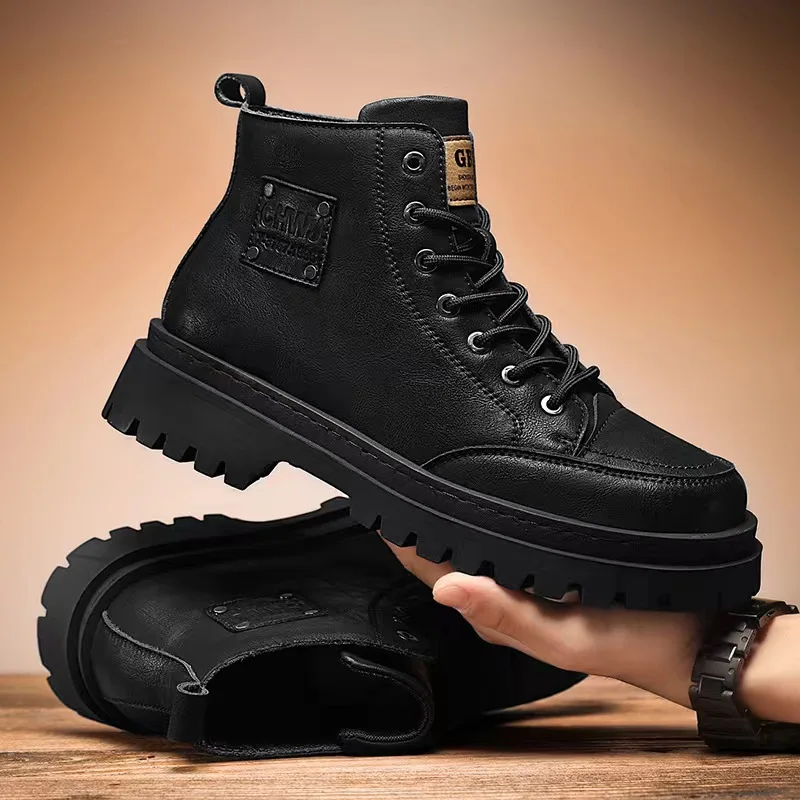 High Quality Men's Boots Platf – обзор и цена Sewing Nylon