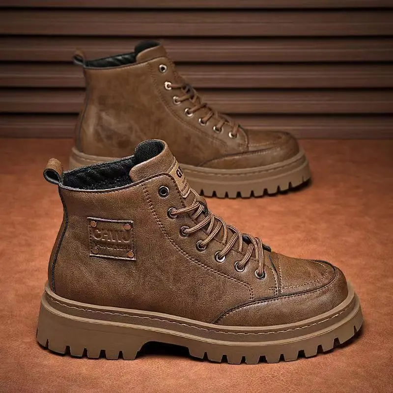 High Quality Men's Boots Platf – обзор и цена Sewing Nylon