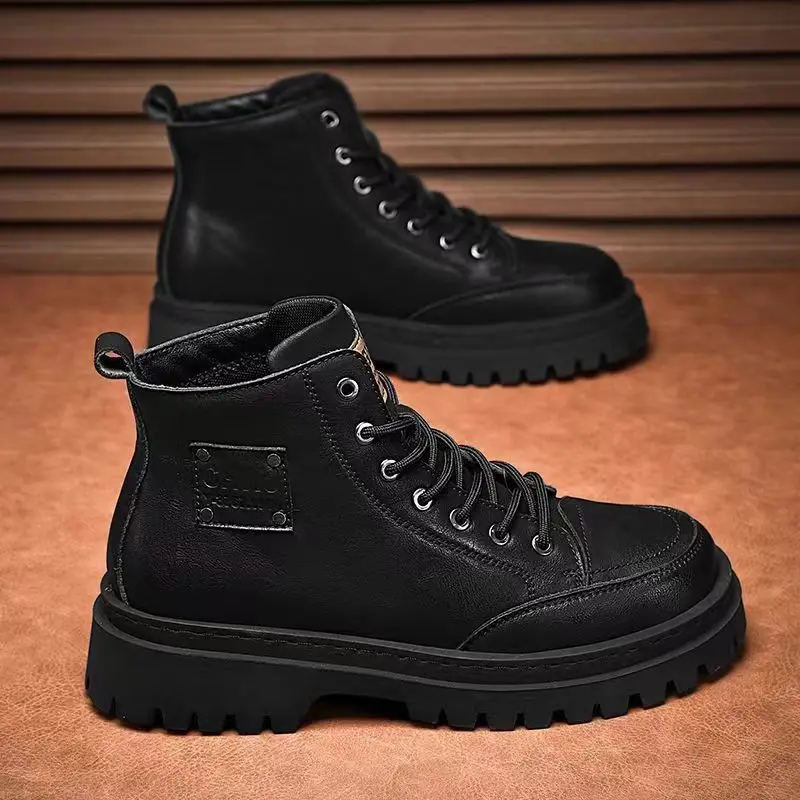 High Quality Men's Boots Platf – обзор и цена Sewing Nylon