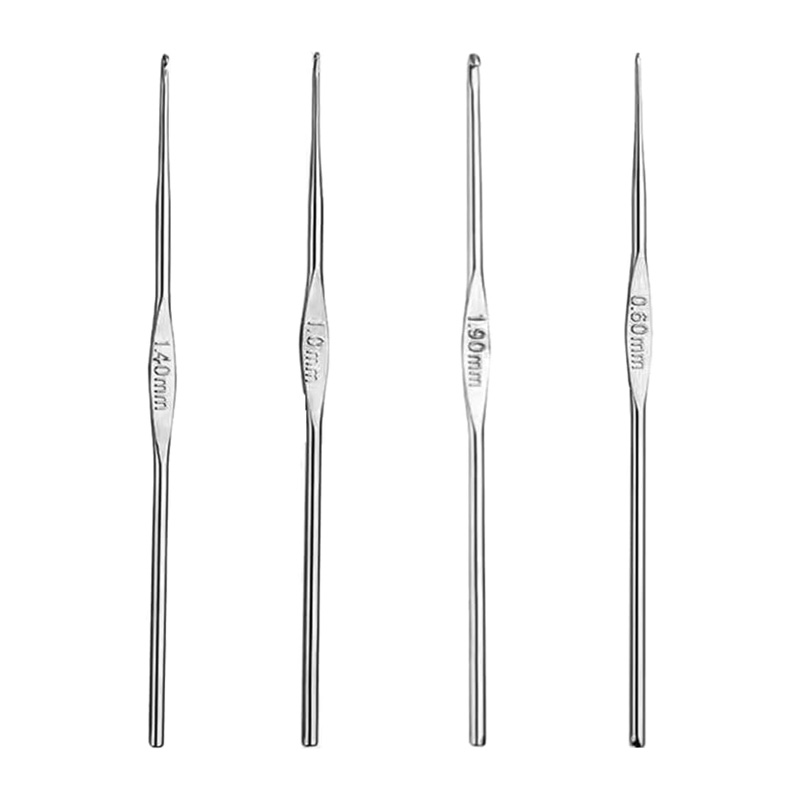 4 Pcs Stainless Steel Crochet  – обзор и цена Textile Sewing Kit