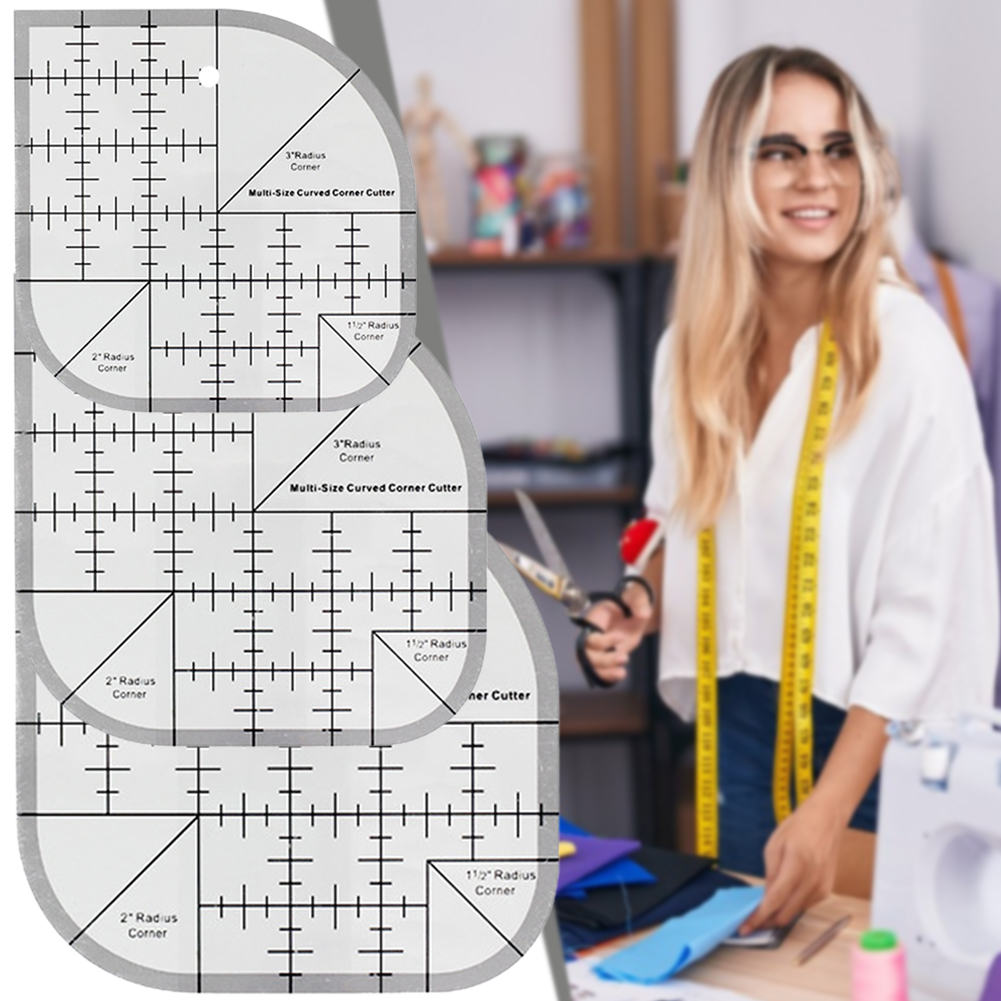 Non Slip Curved Corner Cutter  – обзор и цена Quilting Ruler Square