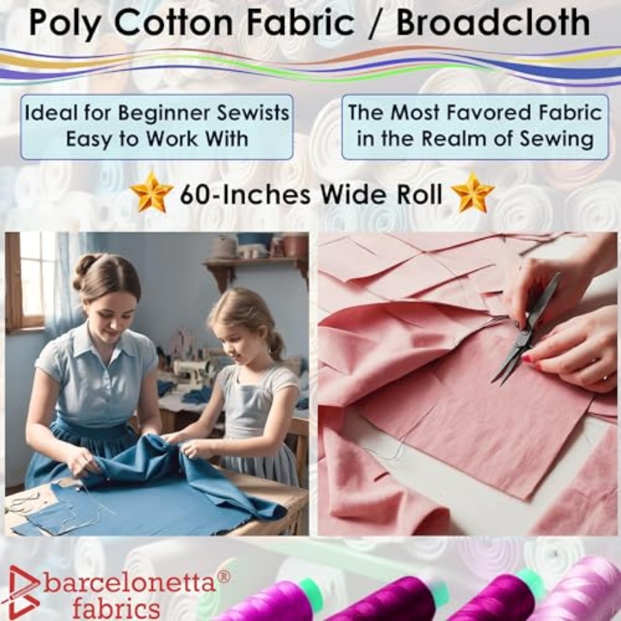 Poly Cotton Fabric for Sewing  – обзор и цена Sewing Fabric