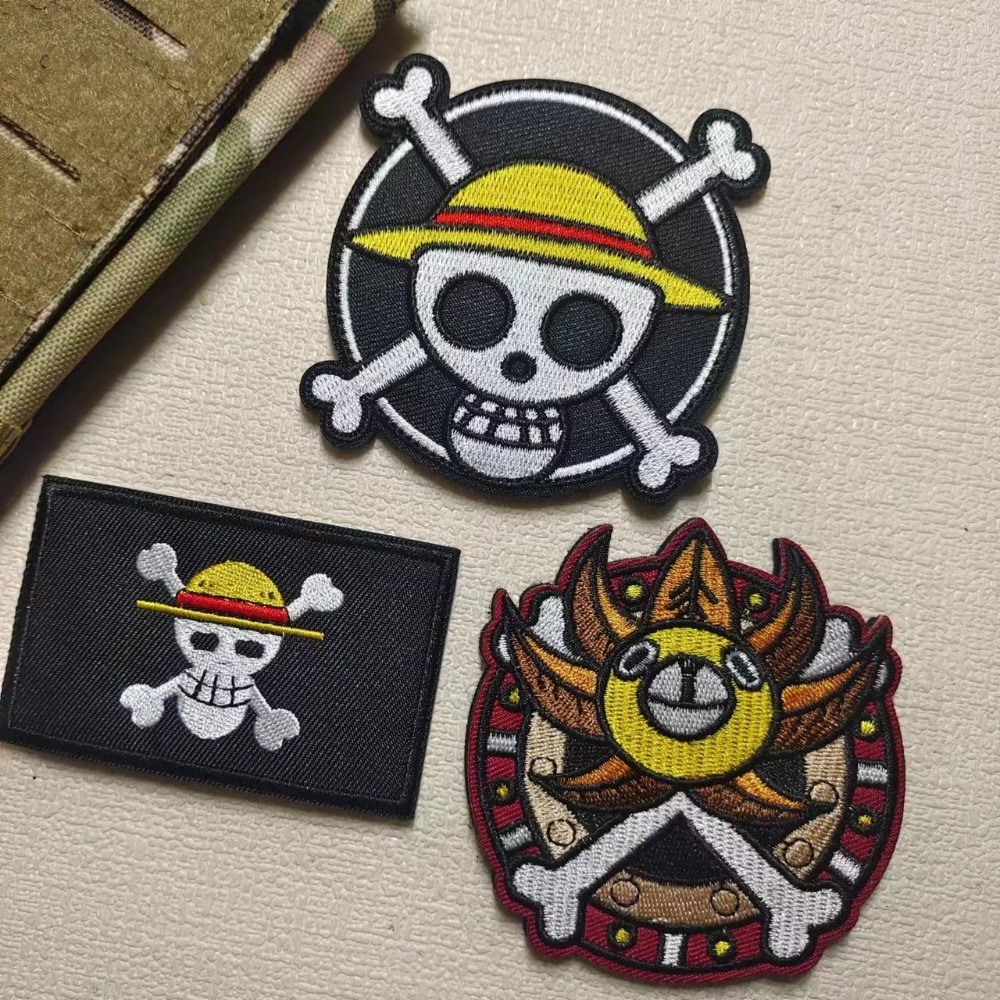 One Piece Cartoon sleeve patch – обзор и цена Velcro Sew On