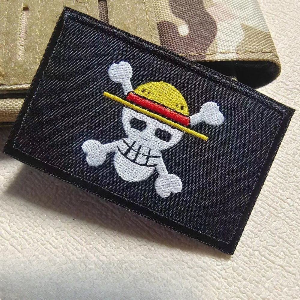 One Piece Cartoon sleeve patch – обзор и цена Velcro Sew On