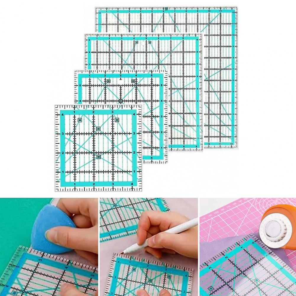 4Pcs Acrylic Quilting Ruler 4. – обзор и цена Quilting Ruler Square