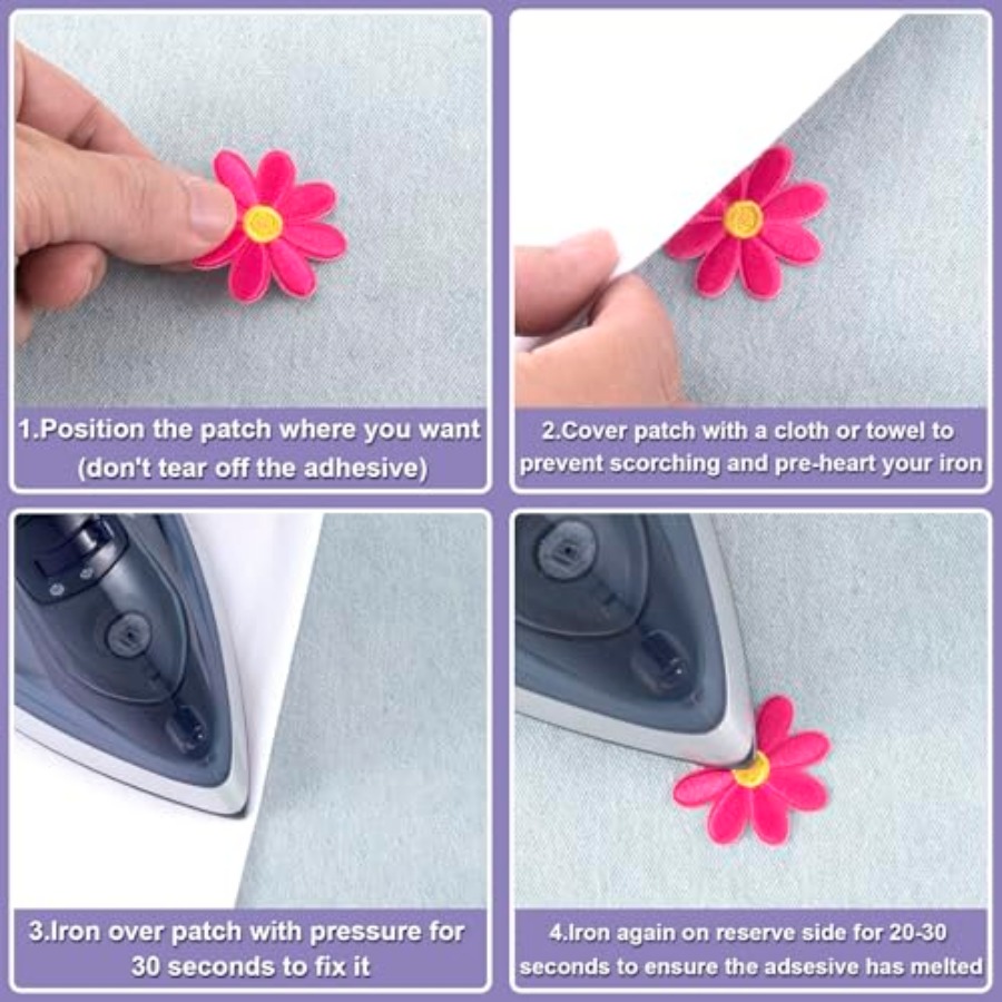 14 Pcs Flower Iron on Patches, – обзор и цена Sewing Jackets