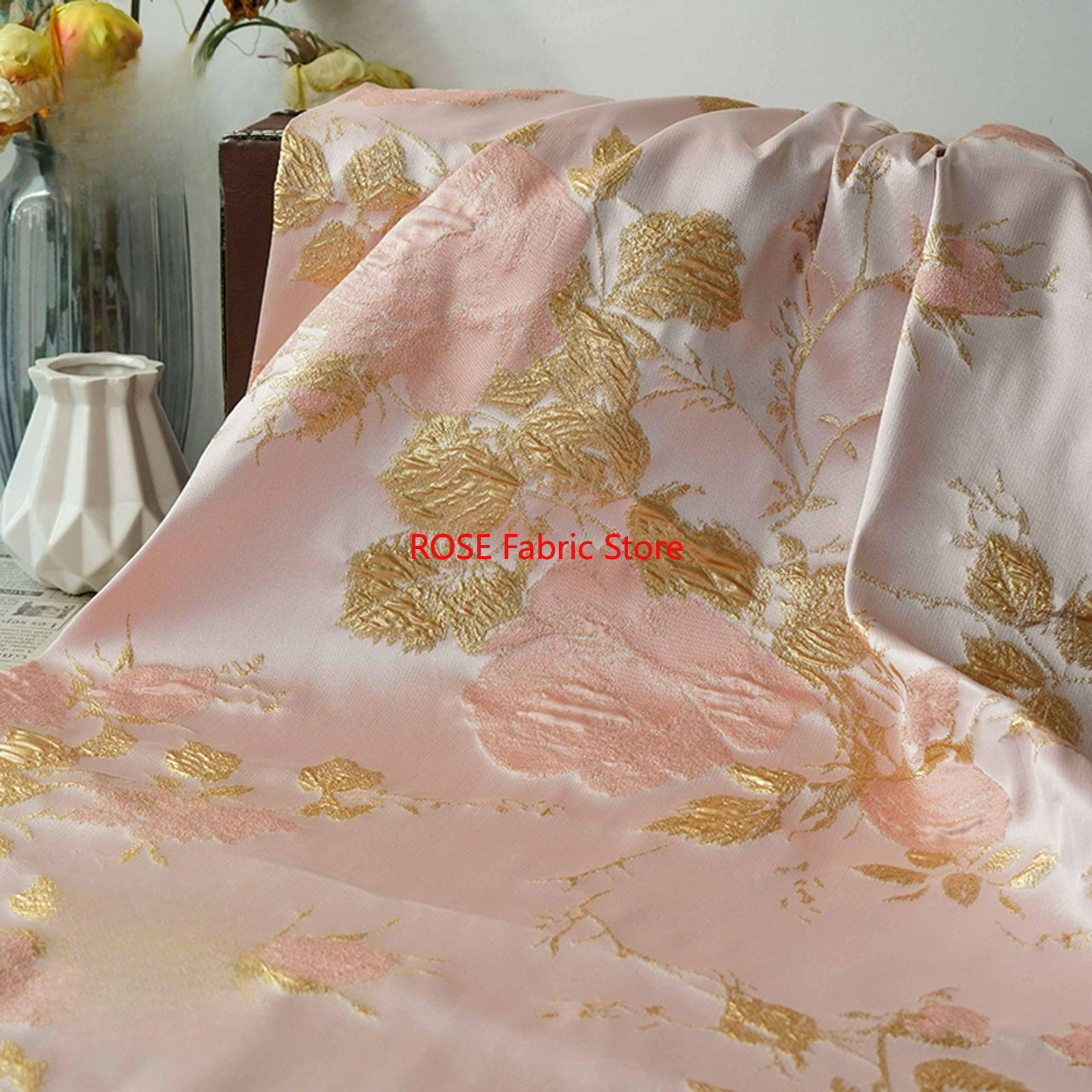 1 meter 3D Relief Gold Silk Fl – обзор и цена Sewing Vest