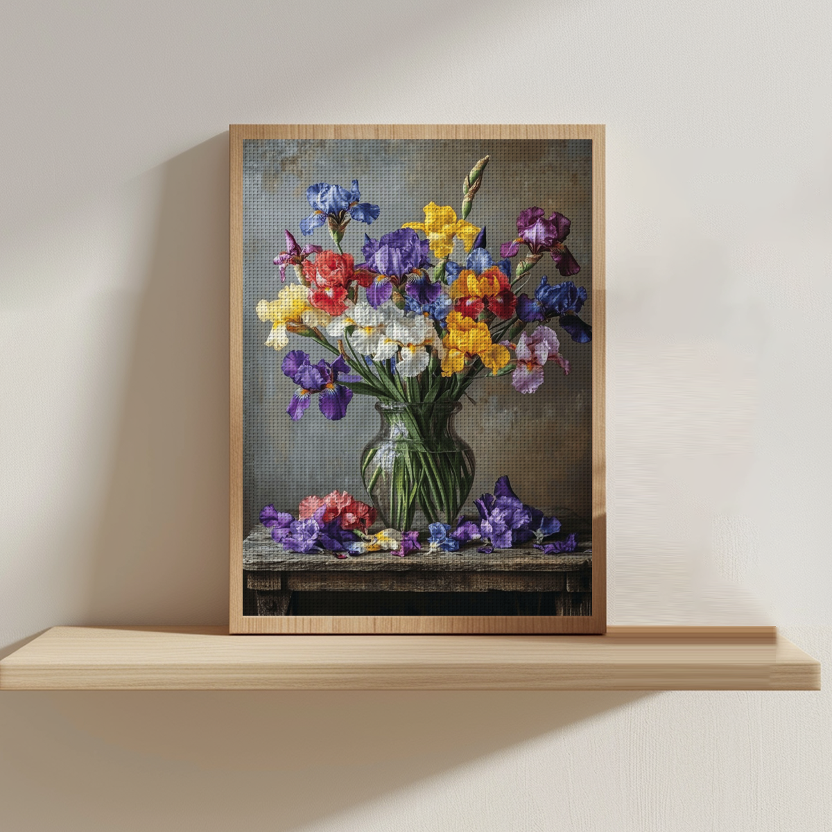 Pre printed cross stitch set 