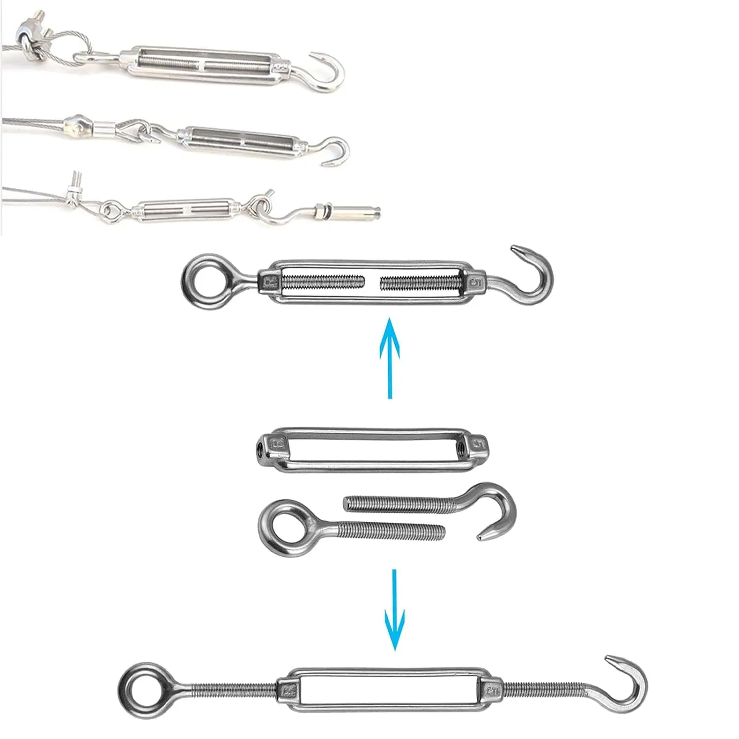10/1PCS Stainless Steel Hook a – обзор и цена Hook Eye Fastener
