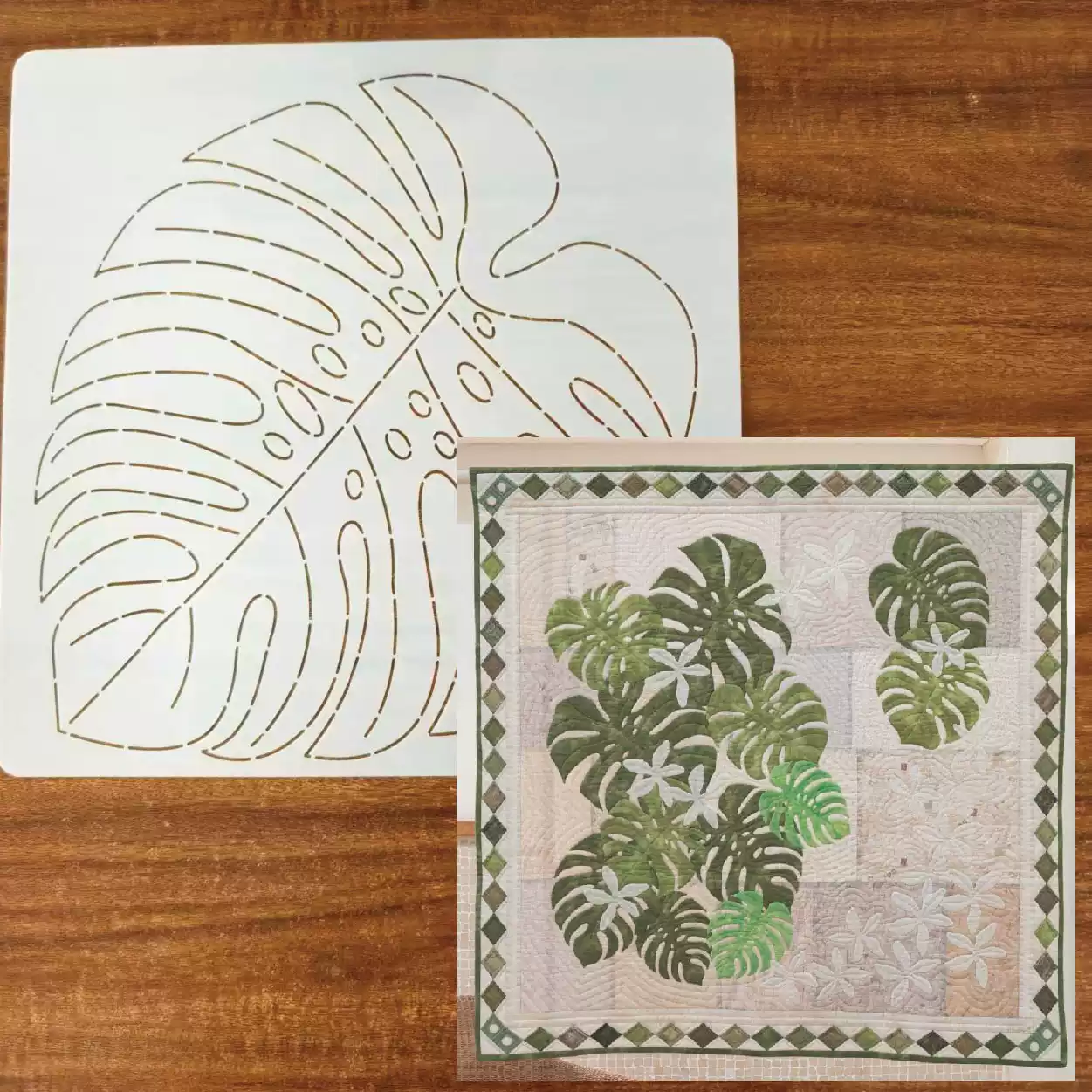 leaf flower Sashiko Embroidery – обзор и цена Is Sewing Textile Art