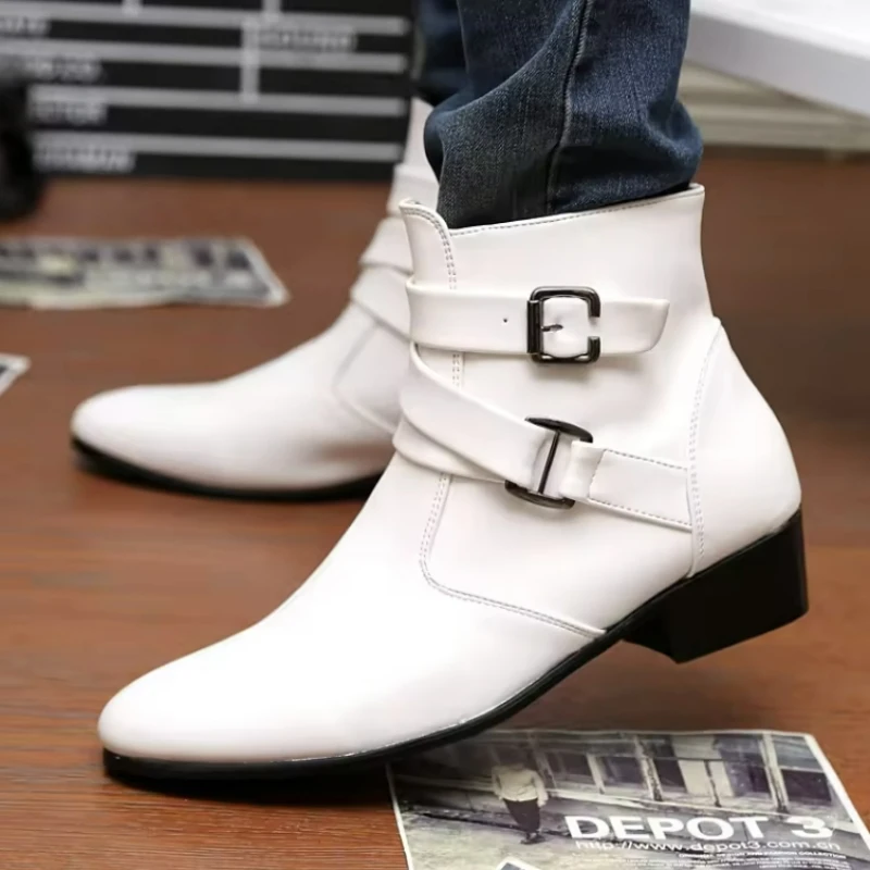 New Men's Boots Leather Chelse – обзор и цена Sewing Nylon