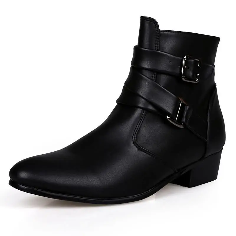 New Men's Boots Leather Chelse – обзор и цена Sewing Nylon