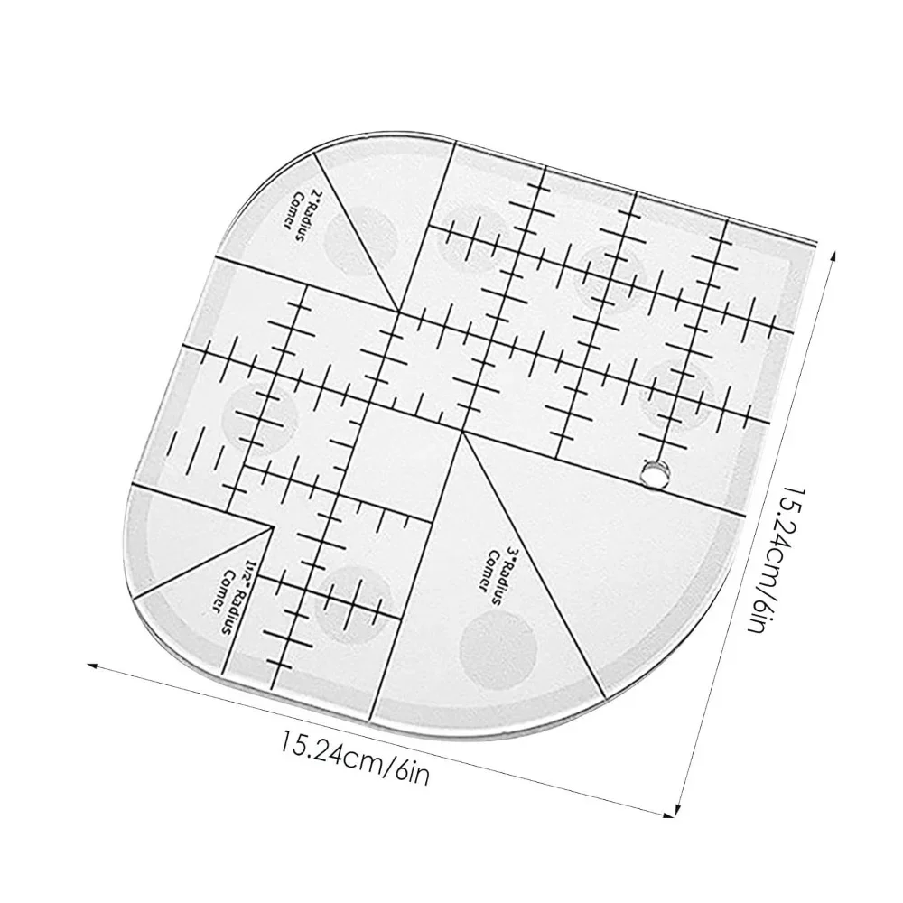 Sewing Quilt Ruler Curved Corn – обзор и цена Quilting Ruler Square