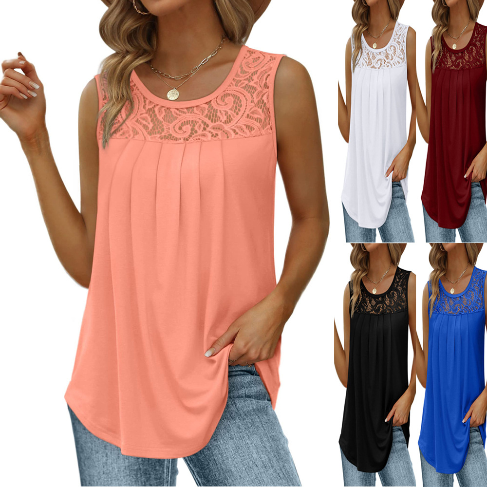 Women's Sleeveless Lace Patchw – обзор и цена Sewing Vest