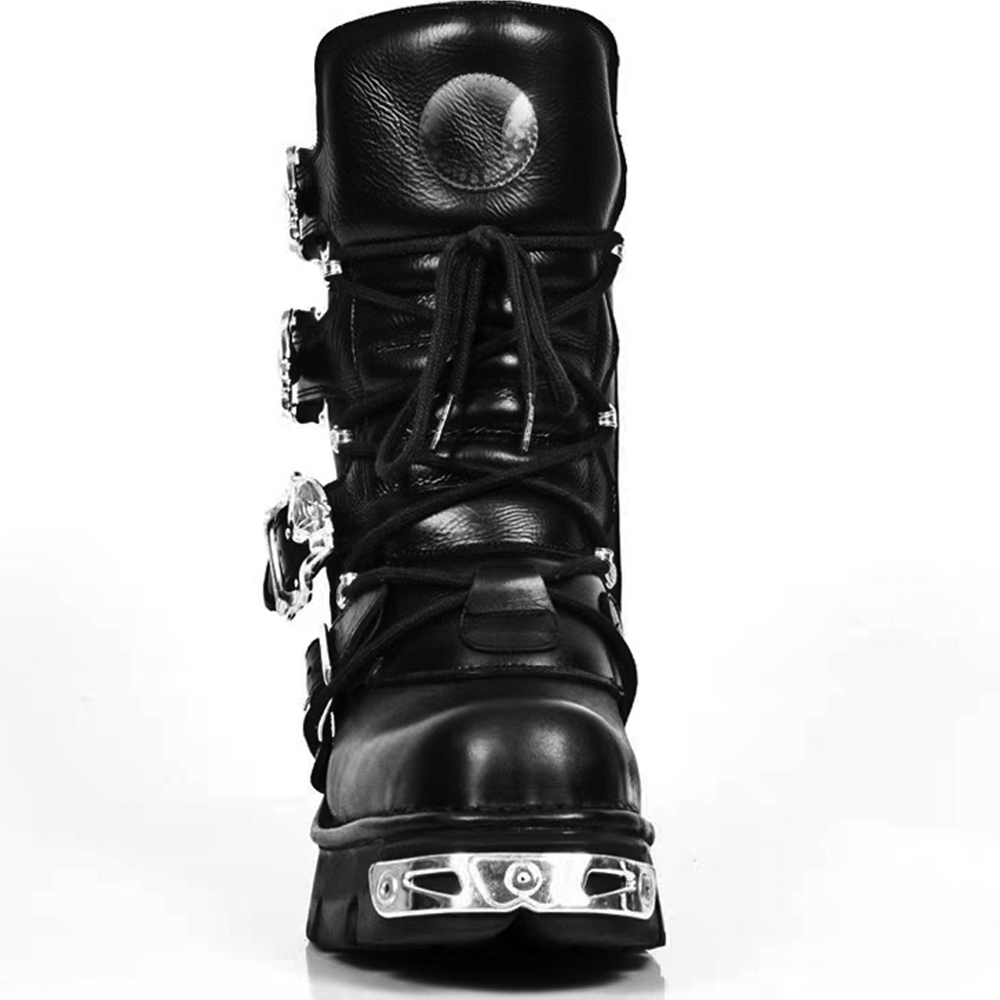 New Men's Punk Motorcycle Boot – обзор и цена Sewing Zipper