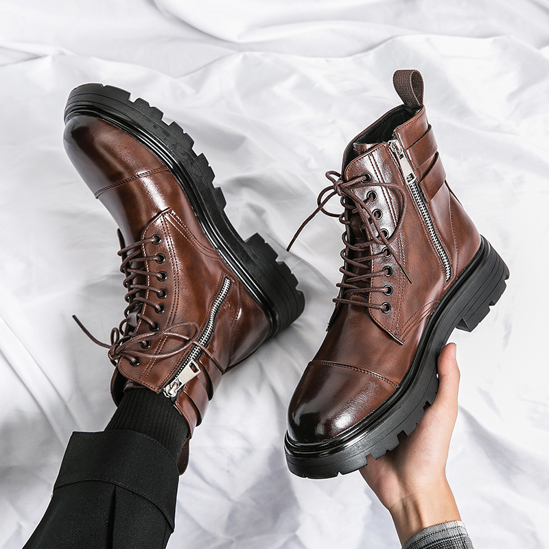 Brand Men's Naked Boots Fashio – обзор и цена Sewing Zipper