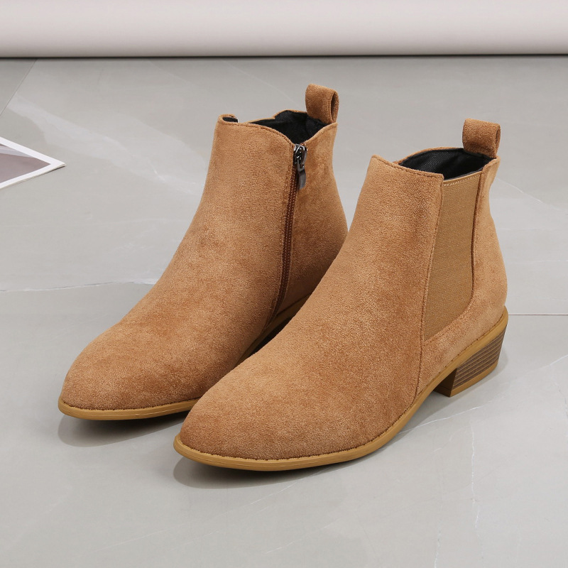 Women's Short Boots Autumn Poi – обзор и цена Sewing Zipper