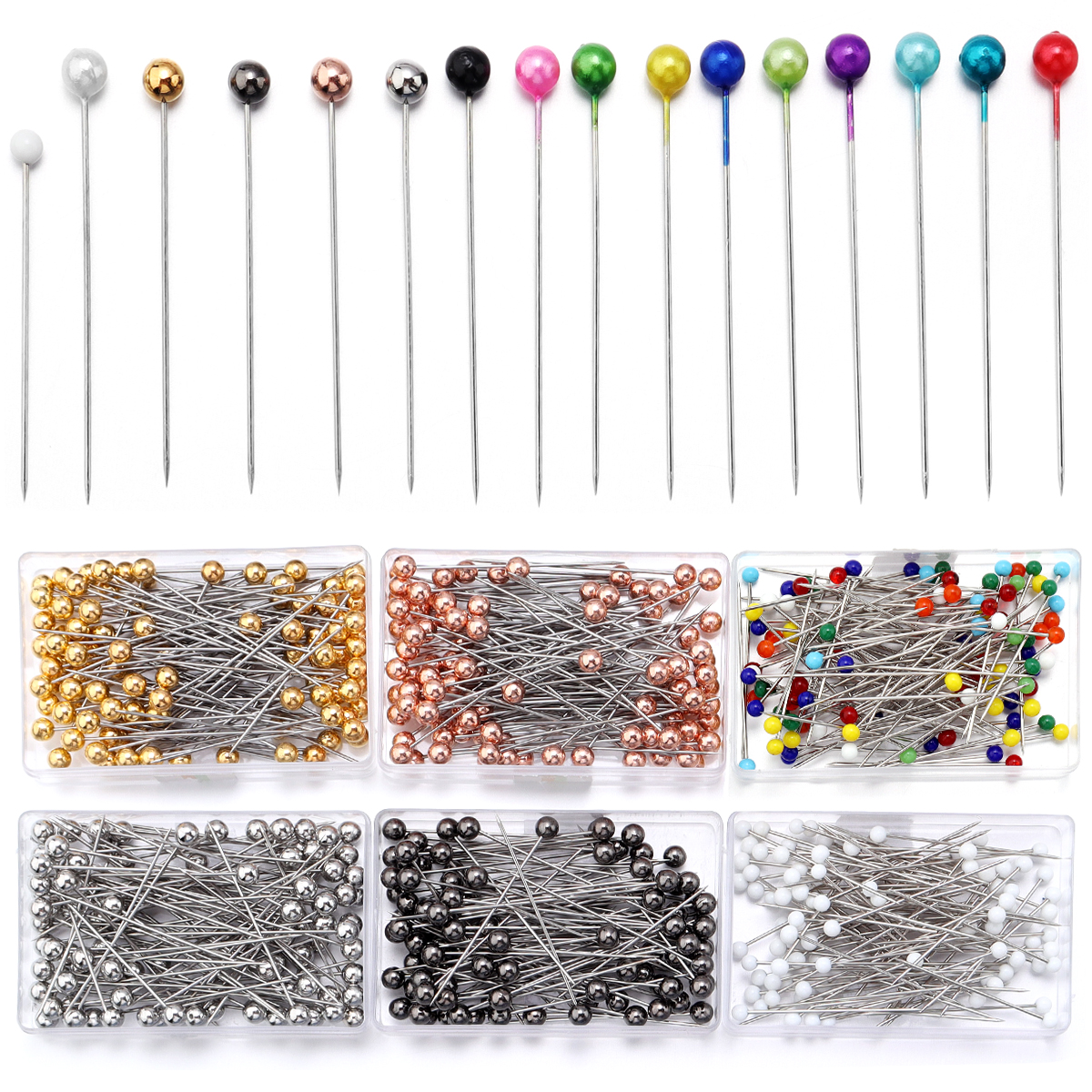 100Pcs Color Ball Head Pins St – обзор и цена Sewing Art
