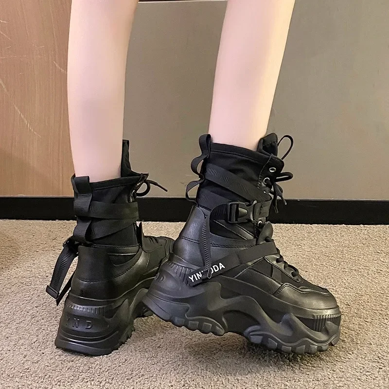 Fashion Women Chunky Platform  – обзор и цена Sewing Nylon